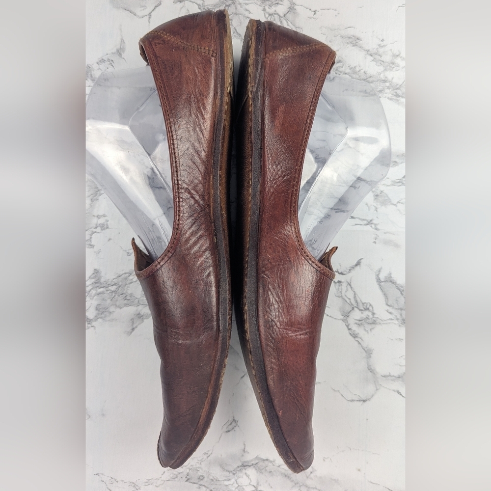 Men's Leather Slipper Shoe Turkish Slippers Or Indian Jutties - Picture 4 of 10